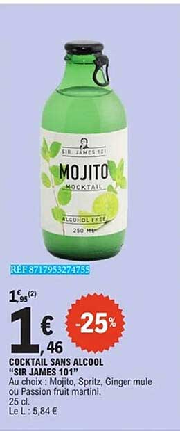 SIR JAMES 101 MOJITO MOCKTAIL