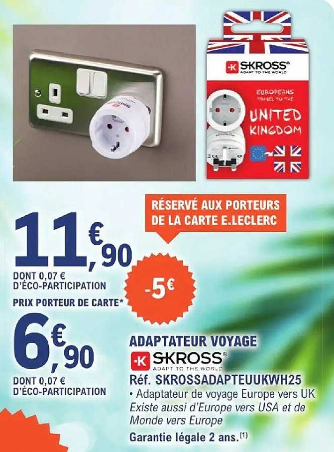 SKROSS Adaptateur voyage