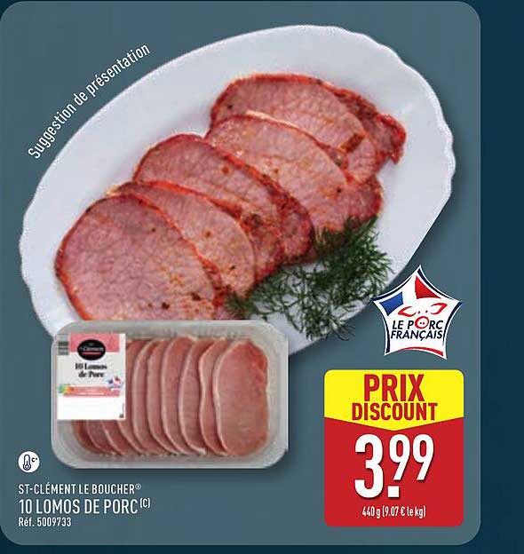 ST-CLÉMENT LE BOUCHER 10 LOMOS DE PORC
