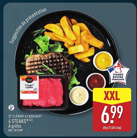 ST-CLÉMENT LE BOUCHER 4 STEAKS