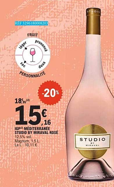 STUDIO BY MIRAVAL ROSE