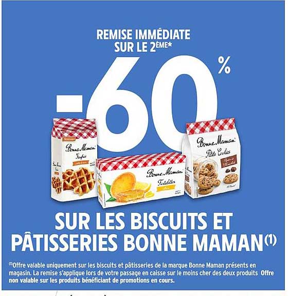 SUR LES BISCUITS ET PÂTISSERIES BONNE MAMAN