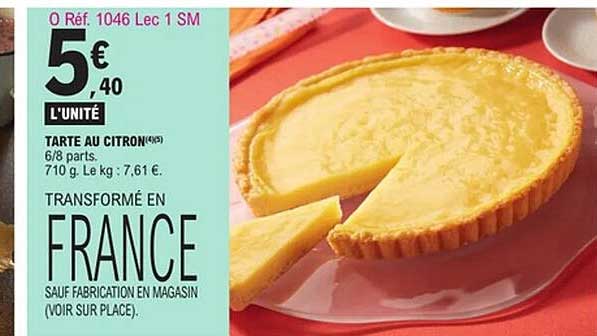 TARTE AU CITRON