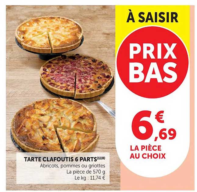 TARTE CLAFOUTIS 6 PARTS