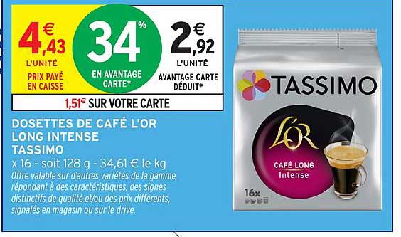 Tassimo Café Long Intense