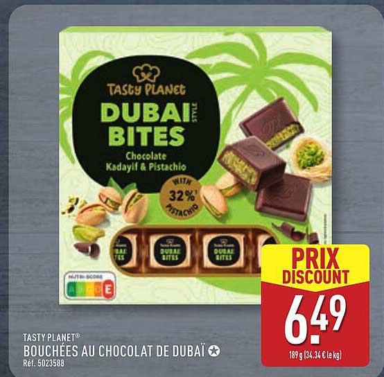 Tasty Planet BOUCHÉES AU CHOCOLAT DE DUBAÏ