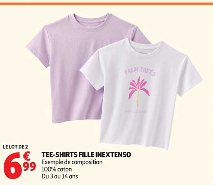 TEE-SHIRTS FILLE INEXTENSO