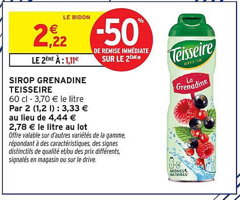 Teisseire Sirop Grenadine