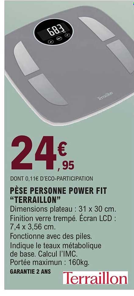 Terraillon Pèse personne Power Fit