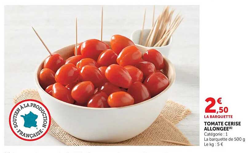 TOMATE CERISE ALLONGEE