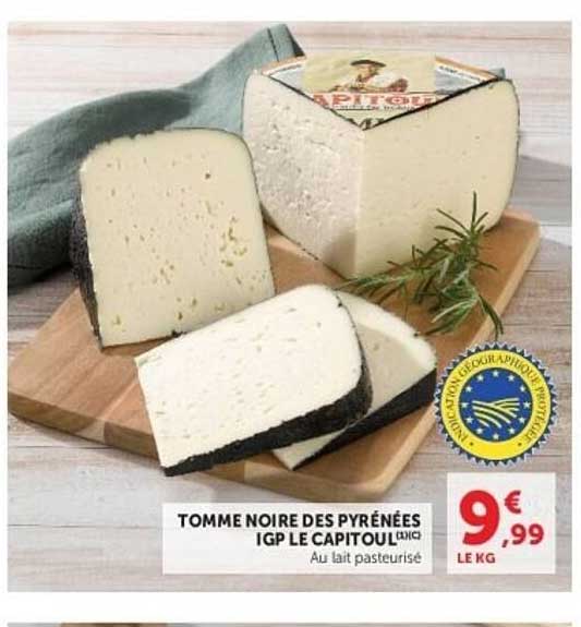 Tomme noire des Pyrénées IGP Le Capitoul