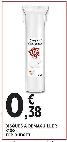 TOP BUDGET Disques à démaquiller