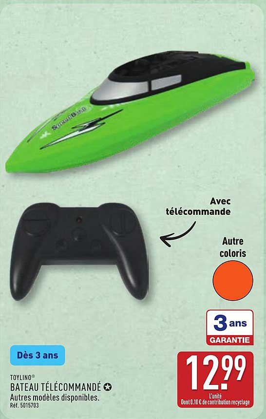 TOYLINO® BATEAU TÉLÉCOMMANDÉ