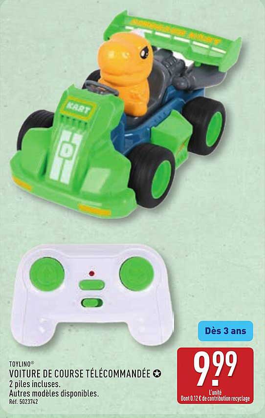 TOYLINO Voiture de course télécommandée