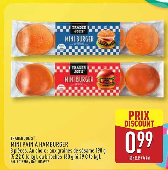 TRADER JOE'S MINI BURGER
