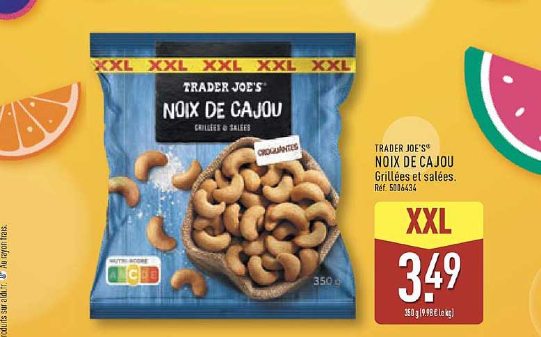 TRADER JOE'S NOIX DE CAJOU
