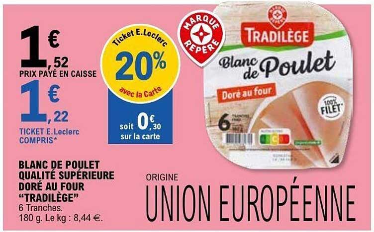 TRADILÈGE Blanc de Poulet