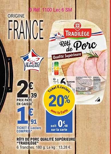 Tradilège Rôti de Porc