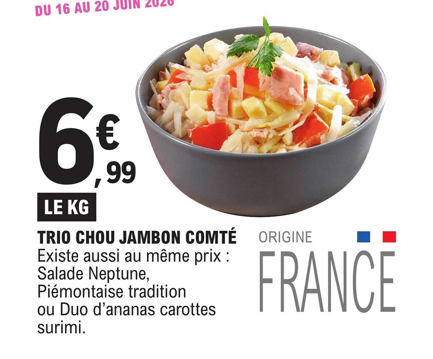 TRIO CHOU JAMBON COMTÉ