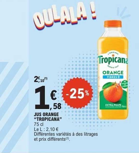 Tropicana ORANGE FIBRES+