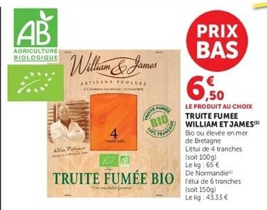 Truite fumée bio