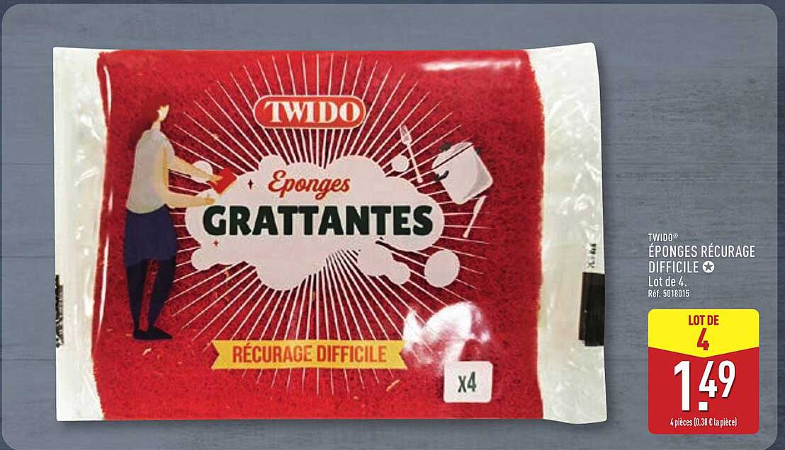 TWIDO ÉPONGES GRATTANTES
