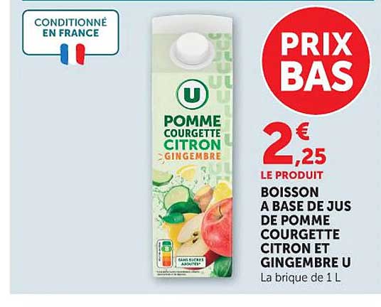 U Pomme Courgette Citron Gingembre