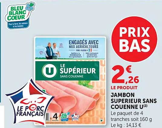 U Supérieur Sans Couenne
