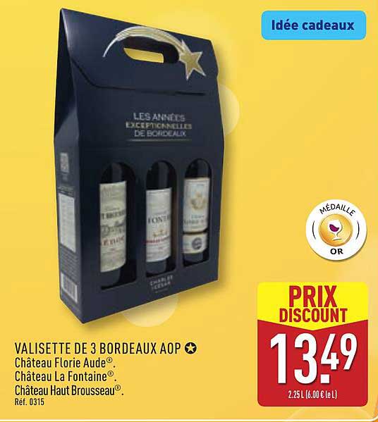 VALISETTE DE 3 BORDEAUX AOP