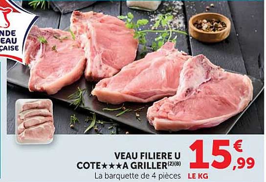 VEAU FILIERE U COTE A GRILLER