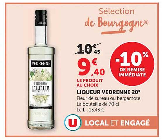 VEDRENNE LIQUEUR DE FLEUR DE SUREAU