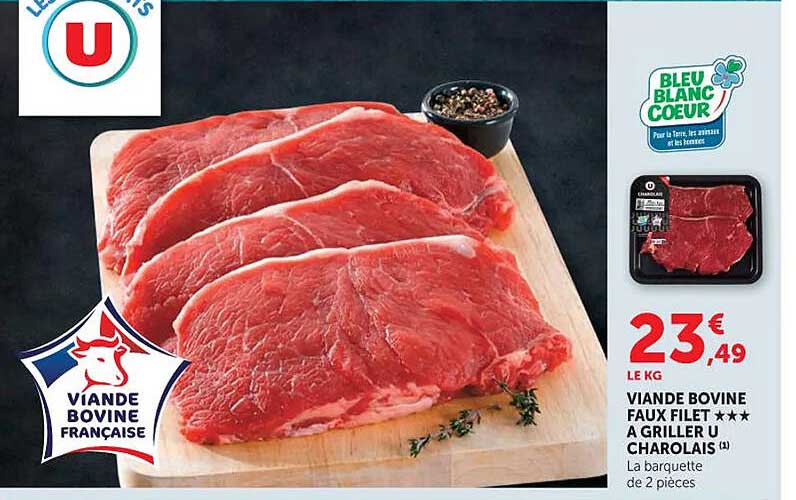 VIANDE BOVINE FAUX FILET CHAROLAIS