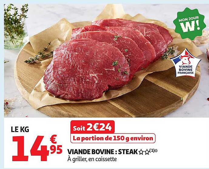 VIANDE BOVINE : STEAK