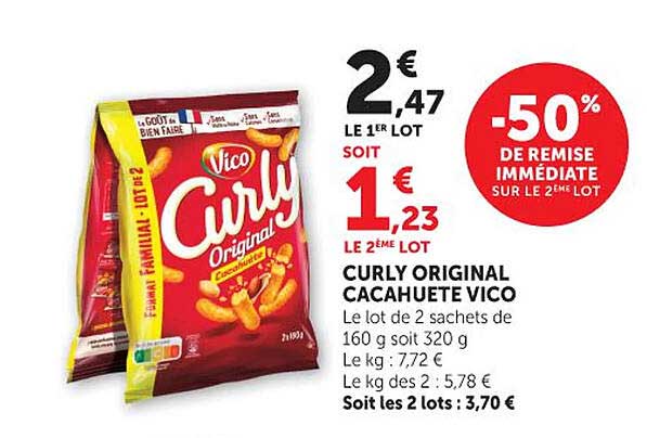 Vico Curly Original Cacahuete
