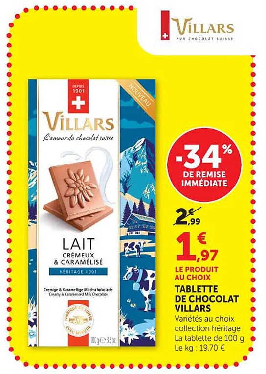 Villars Lait crémeux & caramélisé