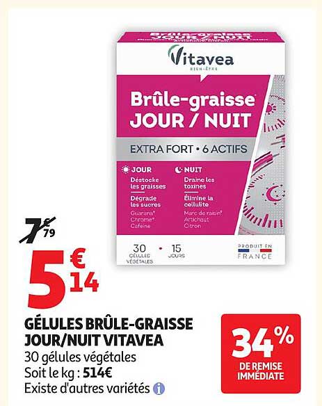 Vitavea Brûle-graisse JOUR / NUIT