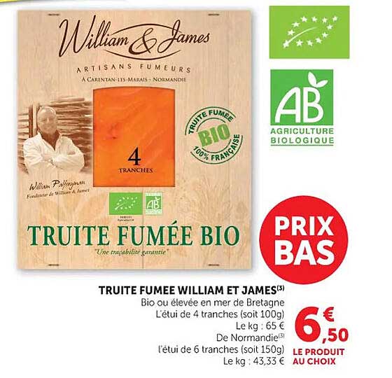 William James TRUITE FUMÉE BIO