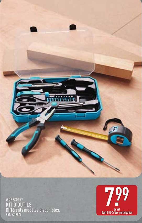 WORKZONE KIT D'OUTILS