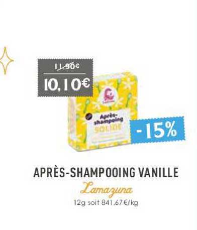 après-shampooing vanille lamazuna