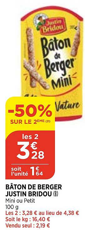 bâton de berger justin bridou