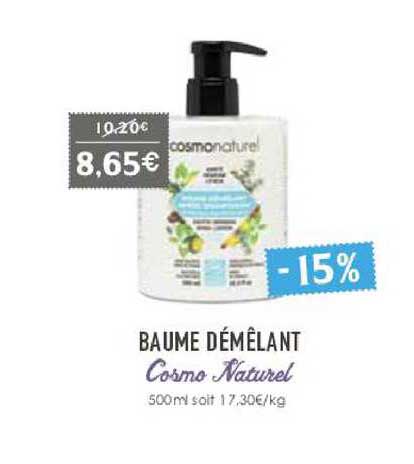 baume démêlant cosmo naturel