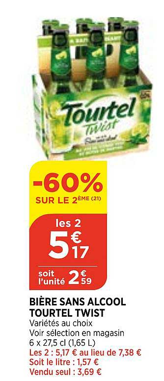Bière Sans Alcool Tourtel Twist