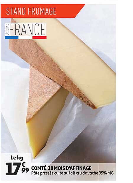comté 18 mois d'affinage