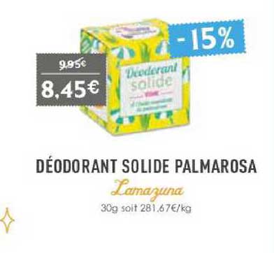 déodorant solide palmarosa lamazuna