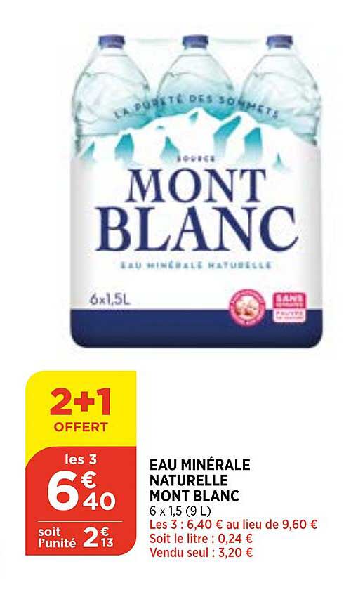 Eau Minérale Naturelle Mont Blanc