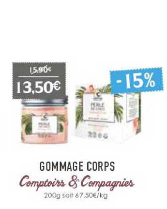 gommage corps comptoirs & compagnies