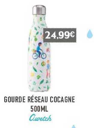 gourde réseau cocagne 500 ml qwetch