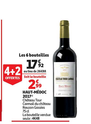 haut-médoc 2017 château tour carmail du château rauzan gassies