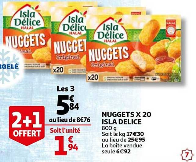 nuggets x20 isla délice