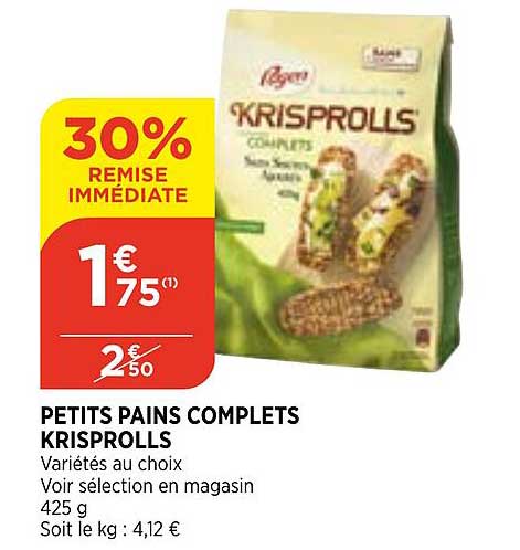 petits pains complets krisprolls